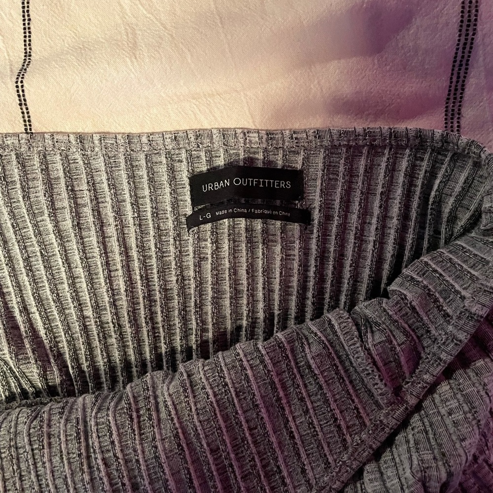Grey Ribbed Jumpsuit - Picture 3 of 3